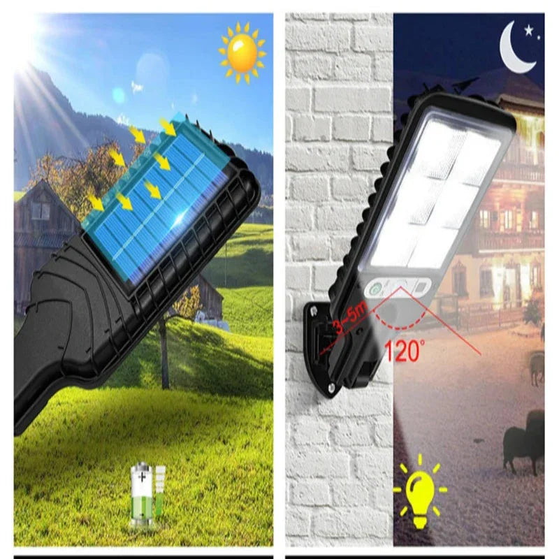 Lisslune | Solar Wall Light with Motion Sensor | Garden and Street Lighting | LED Solar Lighting - DoorLed