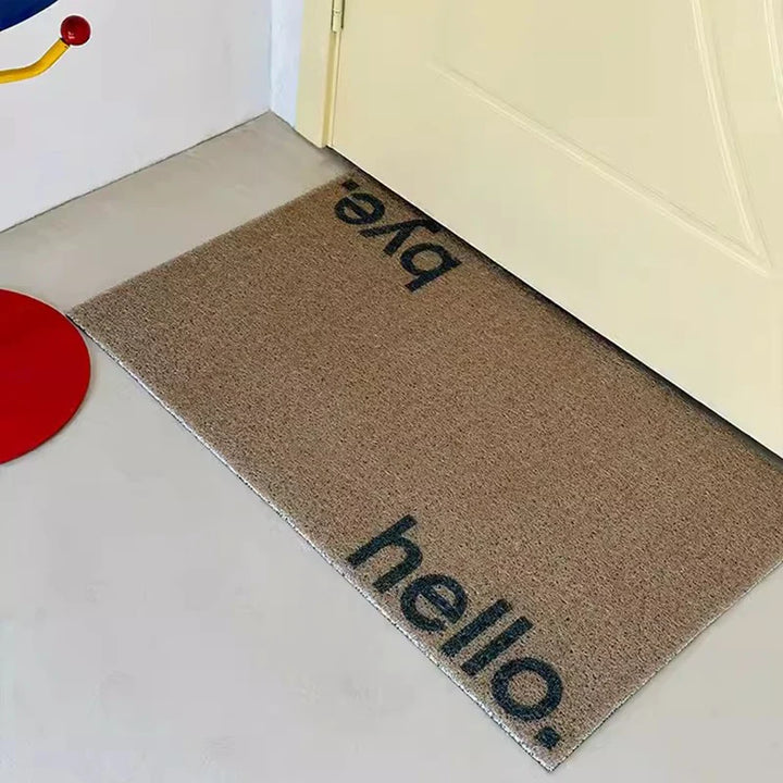 Rynx | Nordic PVC Letters Welcome Doormat Cuttable Entrance Mat Carpet Anti-Dust Floor Organizing Pad Outdoor Home Decor