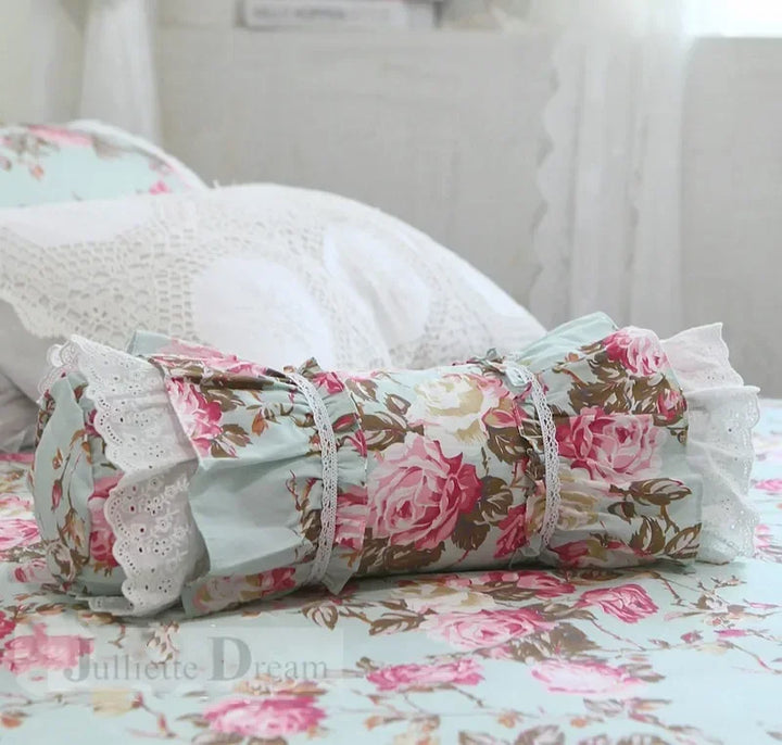 Rynx Fresh Rose decorative pillowcase, throw pillow, bed throw pillow, sweet candy pillow, princess ruffle, sofa armrests