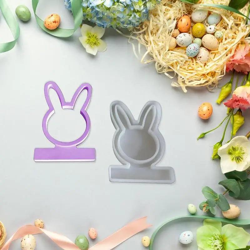 Lisslune | 3D Hollow Easter Bunny Candle Silicone Mold for Handmade Crafts and Resin Art