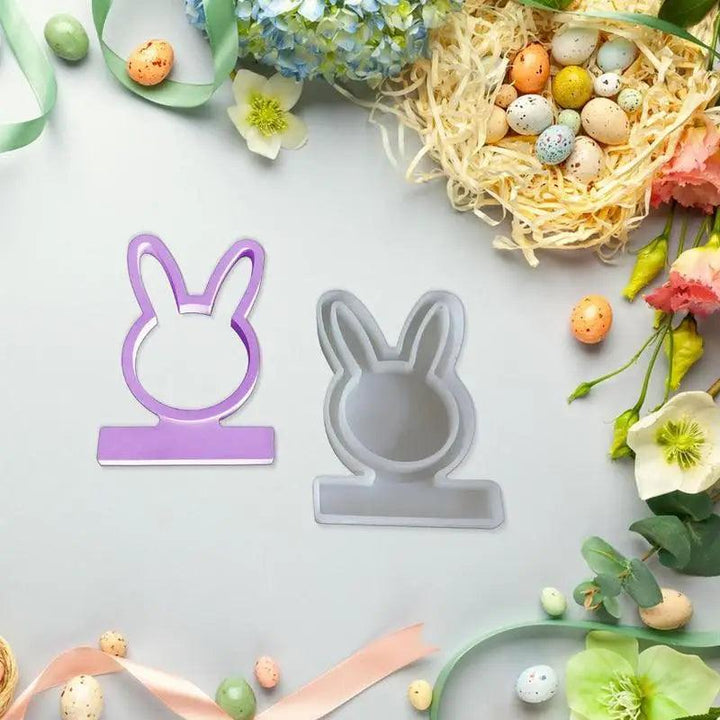 Lisslune | 3D Hollow Easter Bunny Candle Silicone Mold for Handmade Crafts and Resin Art