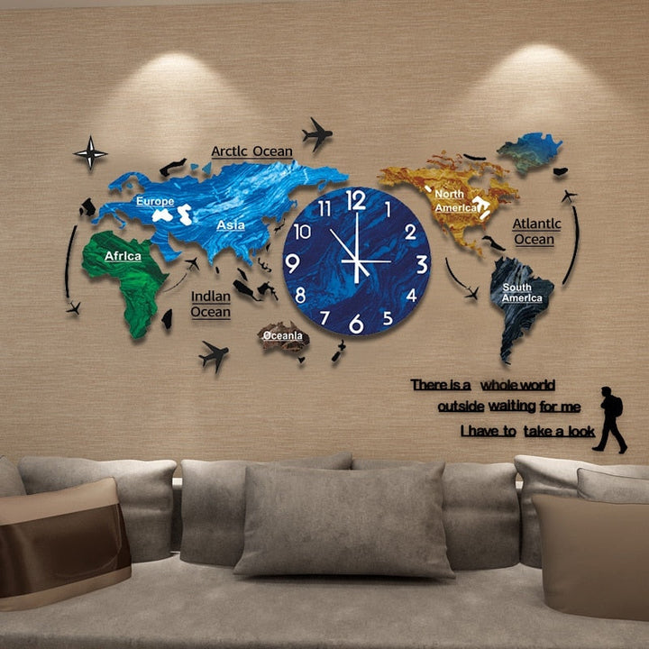 Lisslune | Artsy Time Unique Acrylic 3D DIY Wall Clock