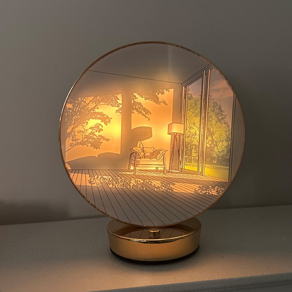Lisslune | Creative Artistic Orb Painting Table Lamp
