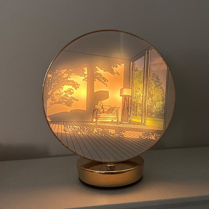Lisslune | Creative Artistic Orb Painting Table Lamp