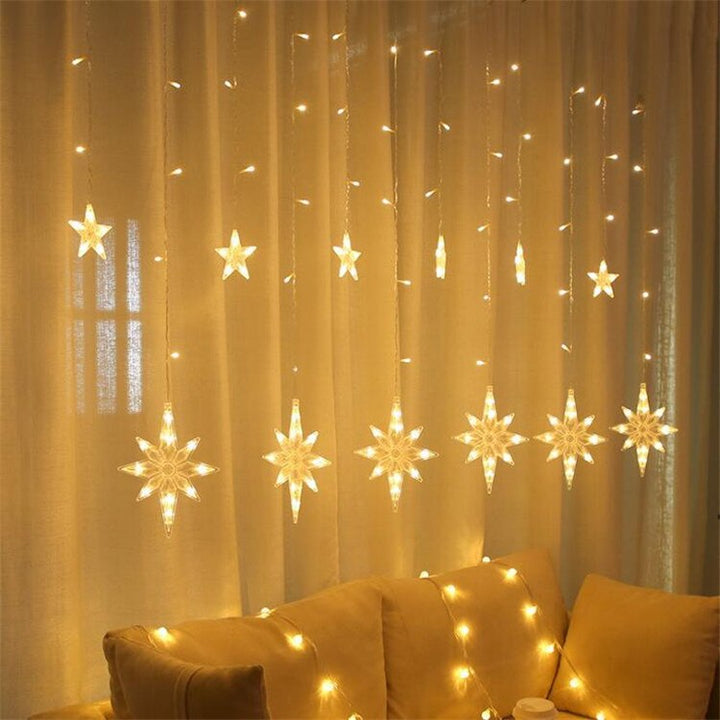 Lisslune | Solar Moon Star Lamp LED String Lights Decoration