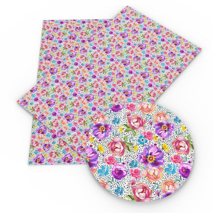 Lisslune | Blooming Inspiration Synthetic Leather - Unleash Your Creative Vision