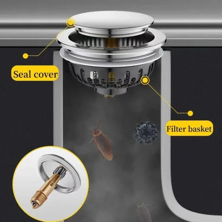 Lisslune | SinkShield – High-Quality Stainless Steel Sink Filter