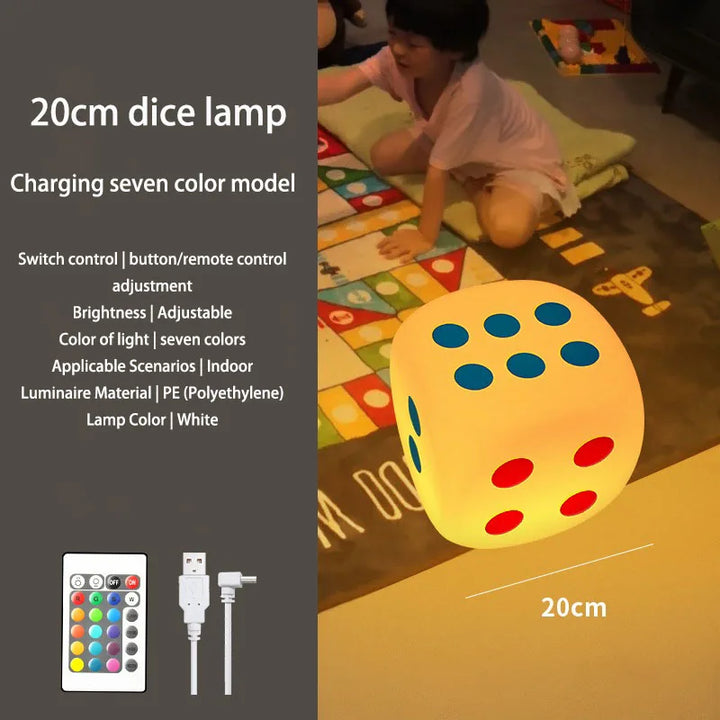 Lisslune | Huge Dice Bedside Atmosphere Floor Table Lamp