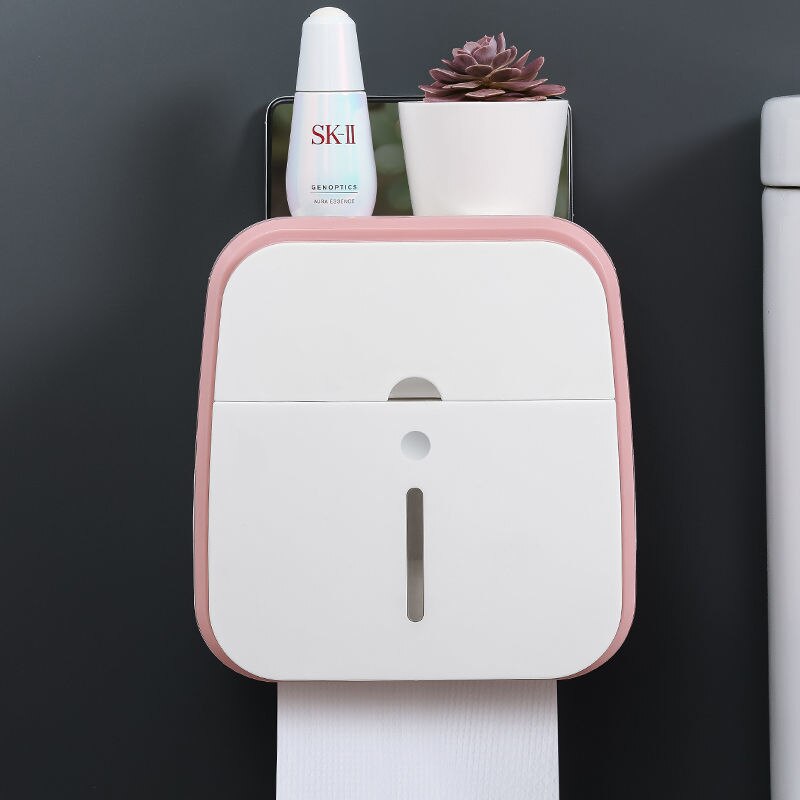 Lisslune | Wall-Mounted Bathroom Organizer Tissue Box Holder