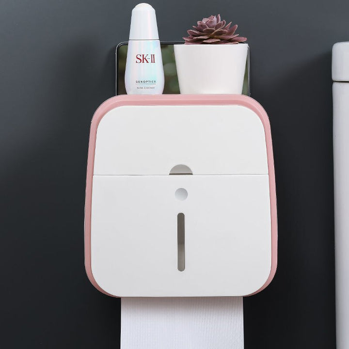 Lisslune | Wall-Mounted Bathroom Organizer Tissue Box Holder
