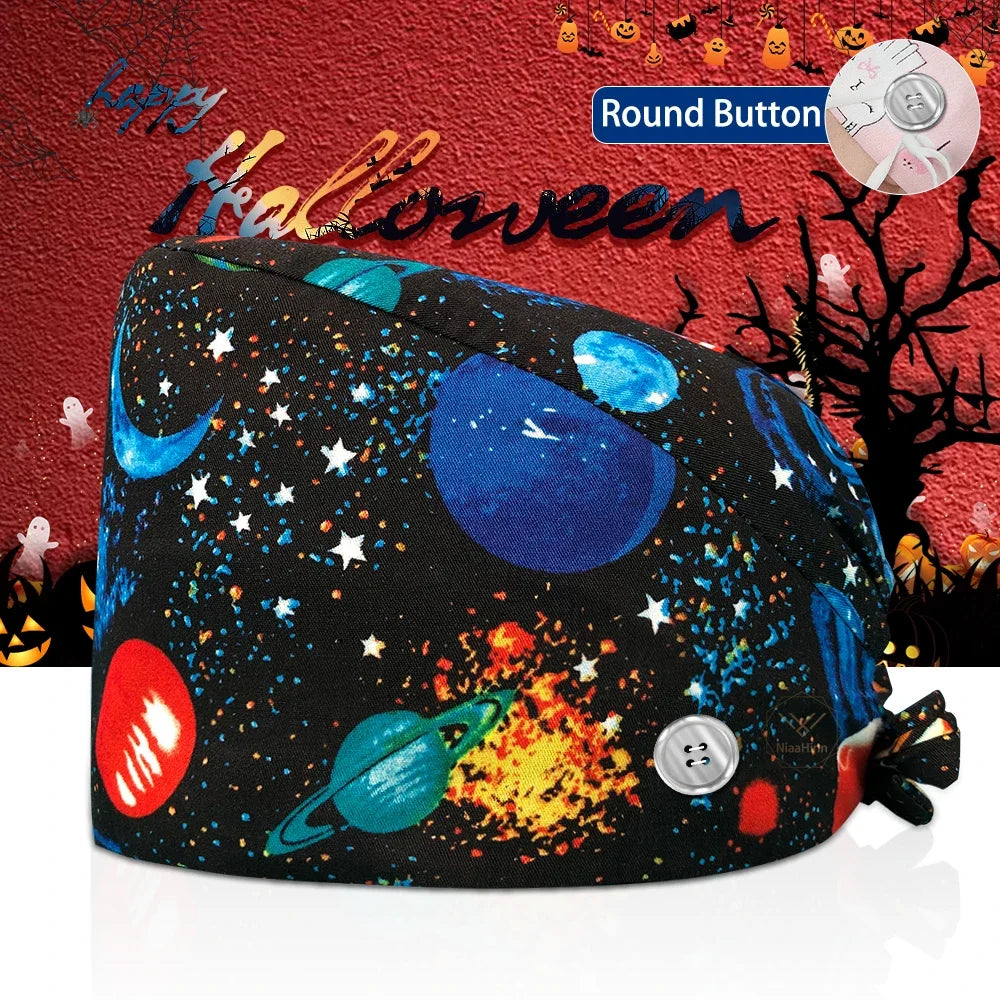 Lisslune | Surgical Skull Print Apron with Adjustable Design and Button