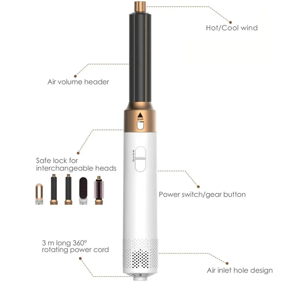 Lisslune | MultiStyle - Style, straighten, and dry with a single 5-in-1 device