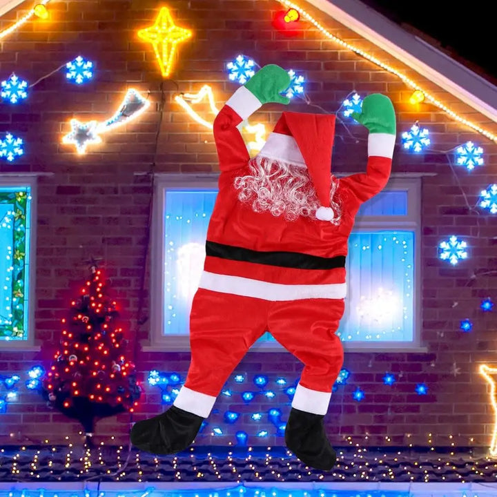Rynx | Christmas hanging Santa outdoor decorations large climbing Santa Xmas for outdoor roof window balcony Xmas decor