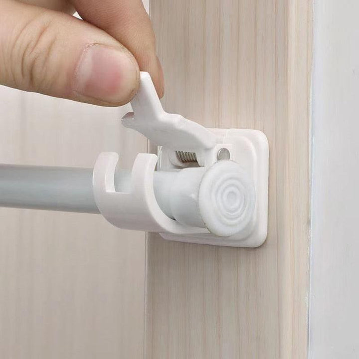 Lisslune | Robust waterproof curtain rod brackets with easy peel-and-stick installation