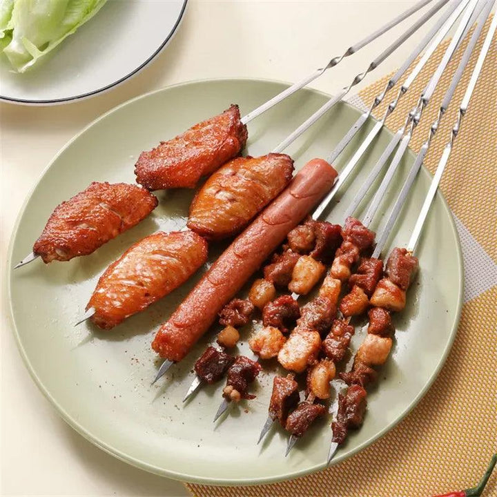 Lisslune | Ultimate Stainless Steel Skewer Set for Perfect Outdoor Grilling