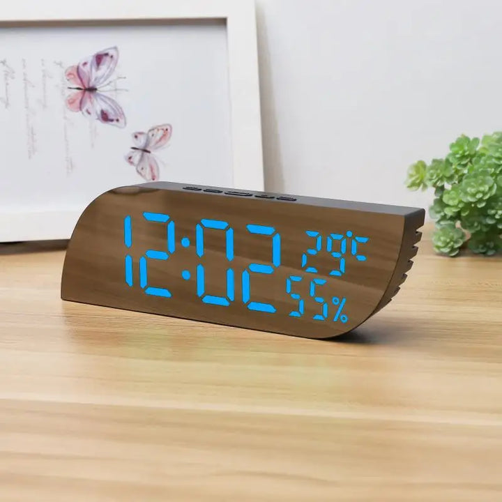 Lisslune | LED Digital Alarm Clock with Dual Display & Unlimited Snooze
