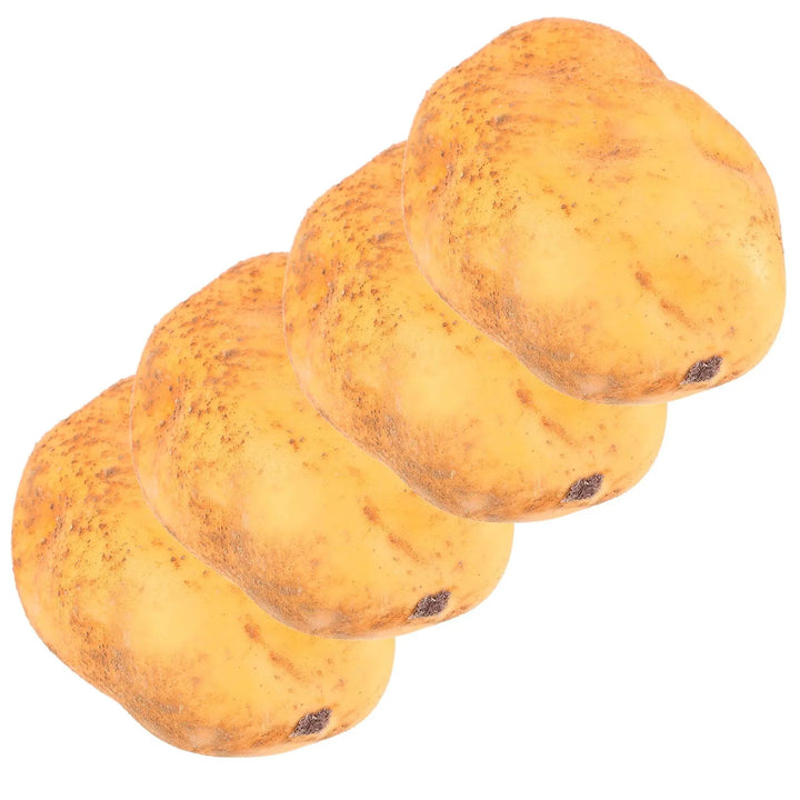 Lisslune | Set of 4 Realistic Foam Potato Models for Home Decoration and Learning Activities