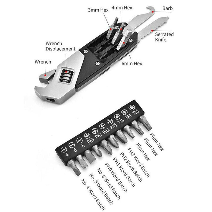 Lisslune | Pro Expert Foldable Stainless Steel Wrench Tool Set