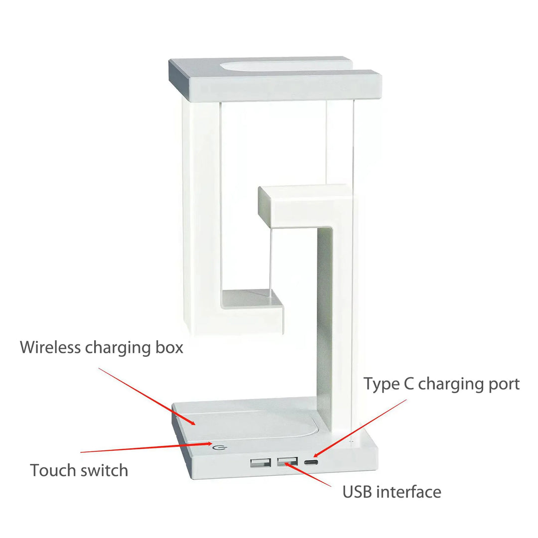 Lisslune | Anti Gravity Orbit Wireless Charging Night Lamp