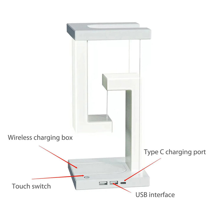 Lisslune | Anti Gravity Orbit Wireless Charging Night Lamp