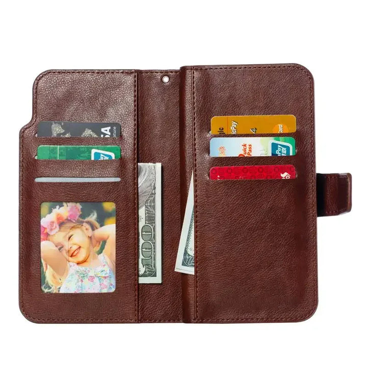 Lisslune | Foldable iPhone Leather Case with Card Slots