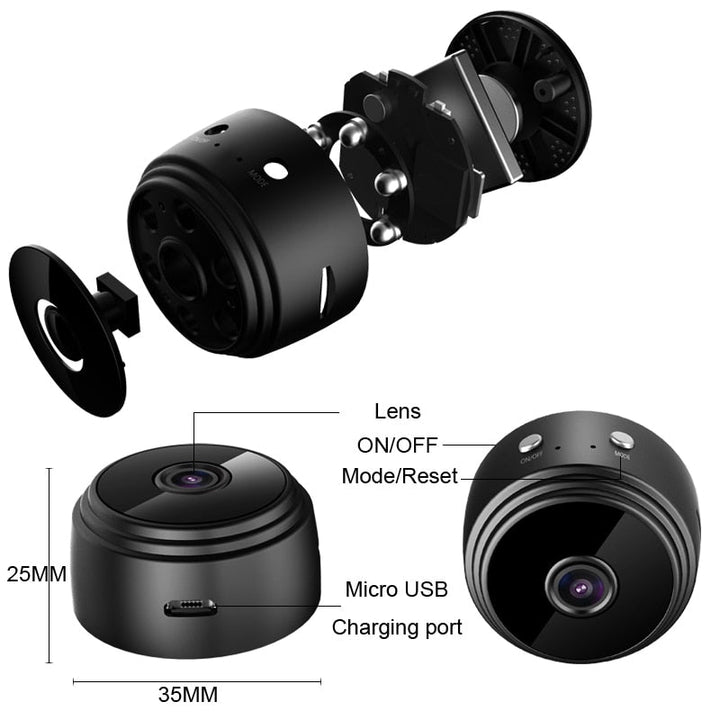 Lisslune | Mini Eye Guard Smart Wifi Camera