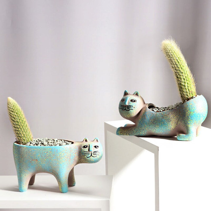 Lisslune | PurrBloom - Elegant cat-shaped plant boxes for succulents