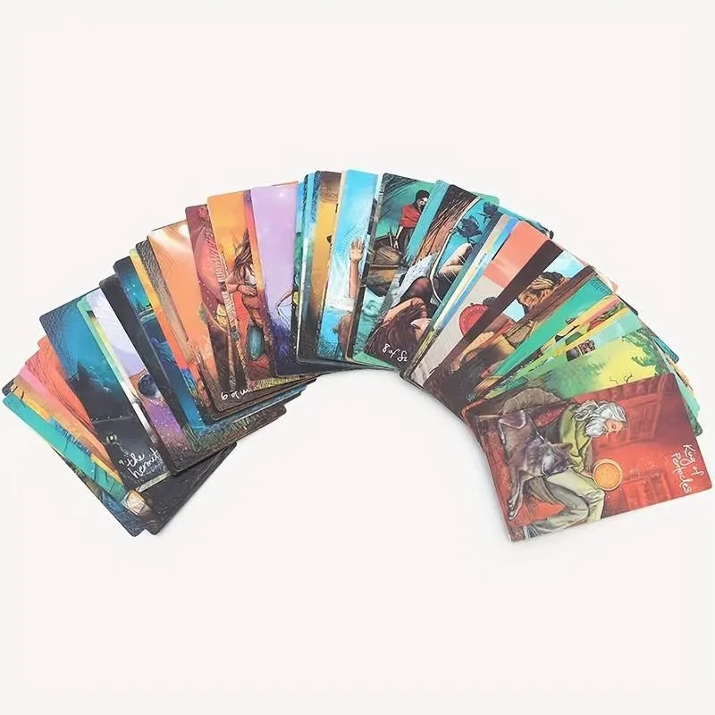 Rynx | 1 Box The Light Seer Tarot Cards, 78-Card Full Color Tarot Set for Tarot Readings, Fortune Telling, Divination Board Game Cards