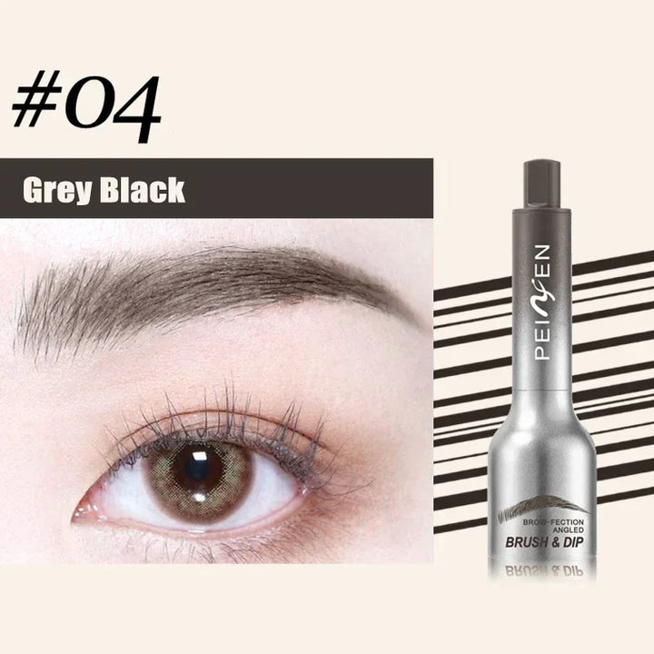 Rynx | Air cushion makeup paste with wild eyebrows, square brush, tea brown, printable 3D color, dip eyebrow booster, cream for adjusting hairlines