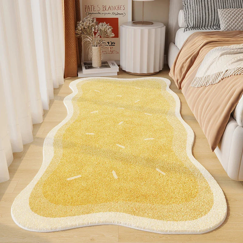 Rynx | Irregular Art Abstract Cozy Bedroom Rug Modern Home Decor Aesthetic Girl's Room Balcony Rugs Coffee Table Rug Wallpaper IG