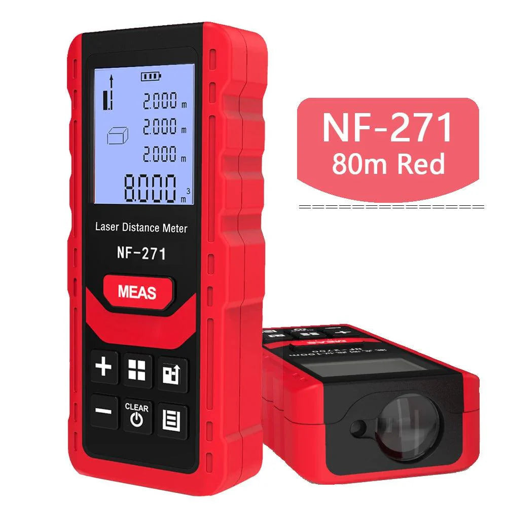 Lisslune | Noyafa NF-271 Advanced Digital Laser Distance Meter - 40M/80M Measurement, Ideal for Distances, Areas and Volumes