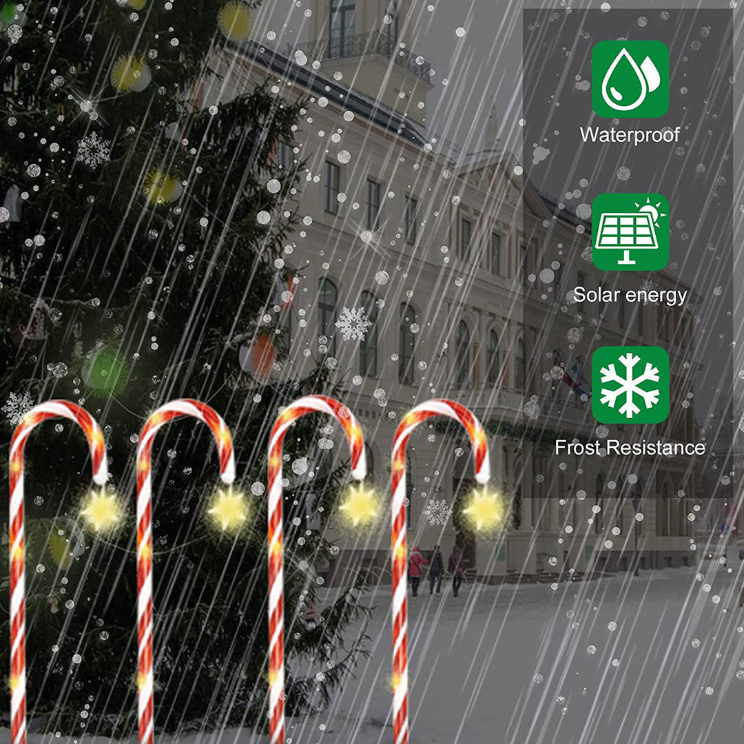 Lisslune | Candy Cane Lane LED Solar Lamp