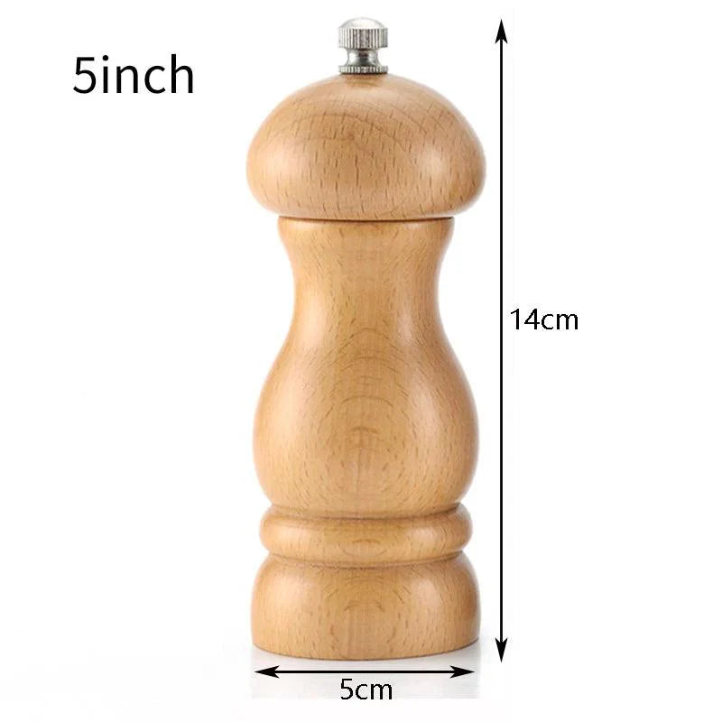 Lisslune | Elegant adjustable salt and pepper mill set made of solid wood for outdoor dining