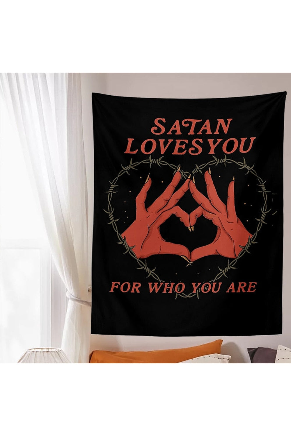 Lisslune | loves you angular tapestry