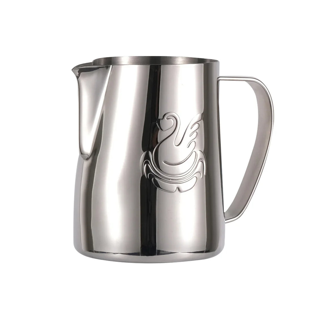 Lisslune | 600ml stainless steel coffee pot milk frother cup cream maker espresso latte art tool elegant swan