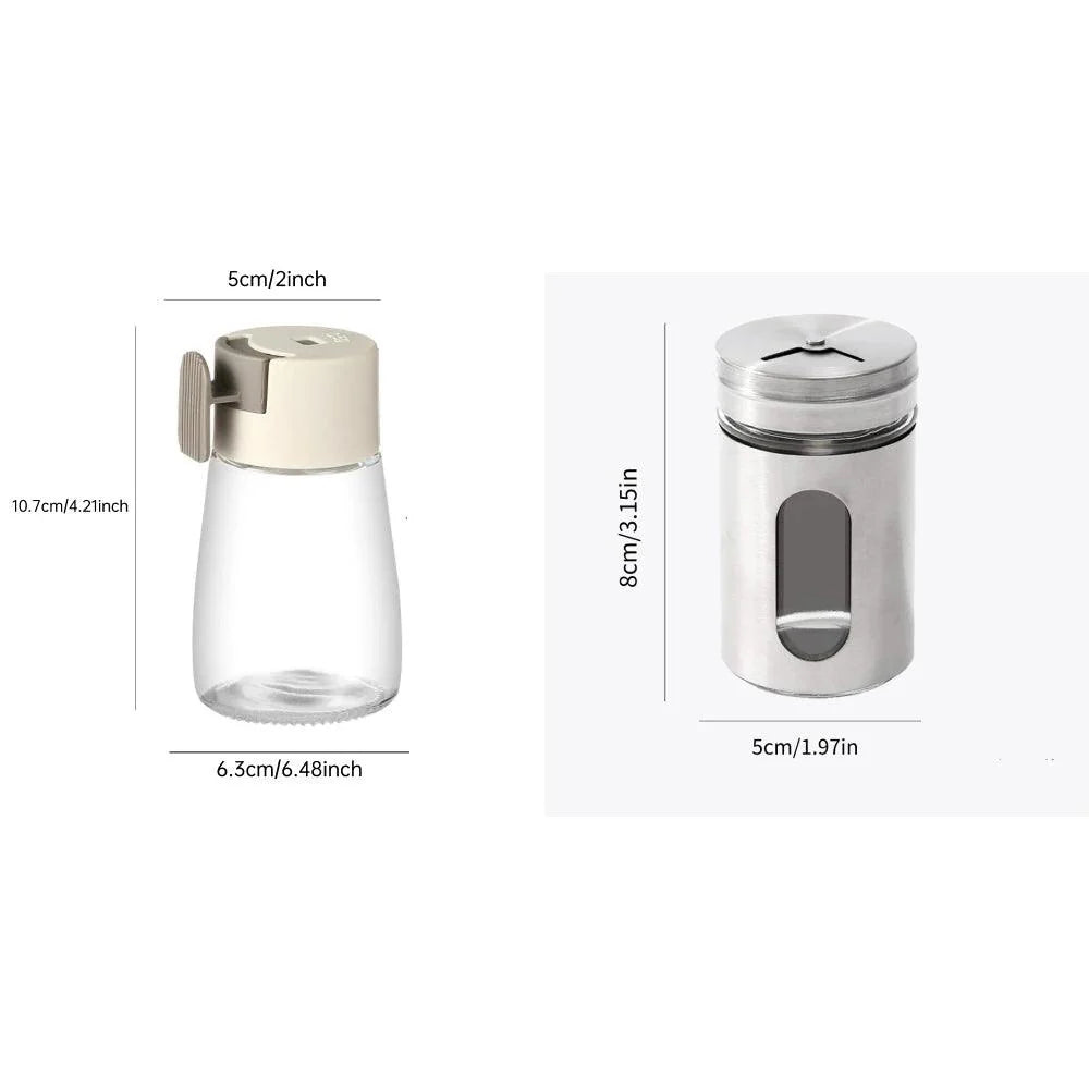 Lisslune | Seasoning on the go: Portable glass salt shaker for an instant flavor kick