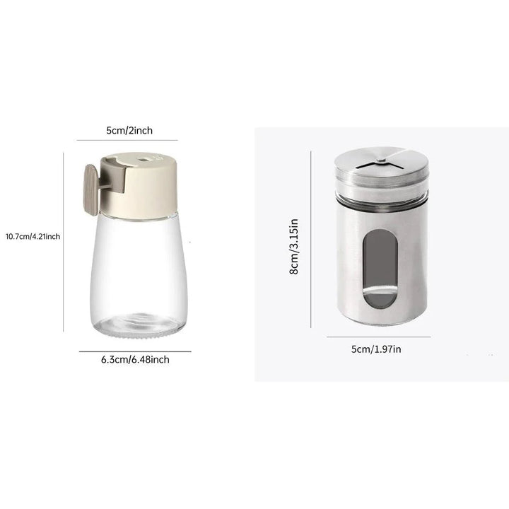 Lisslune | Seasoning on the go: Portable glass salt shaker for an instant flavor kick