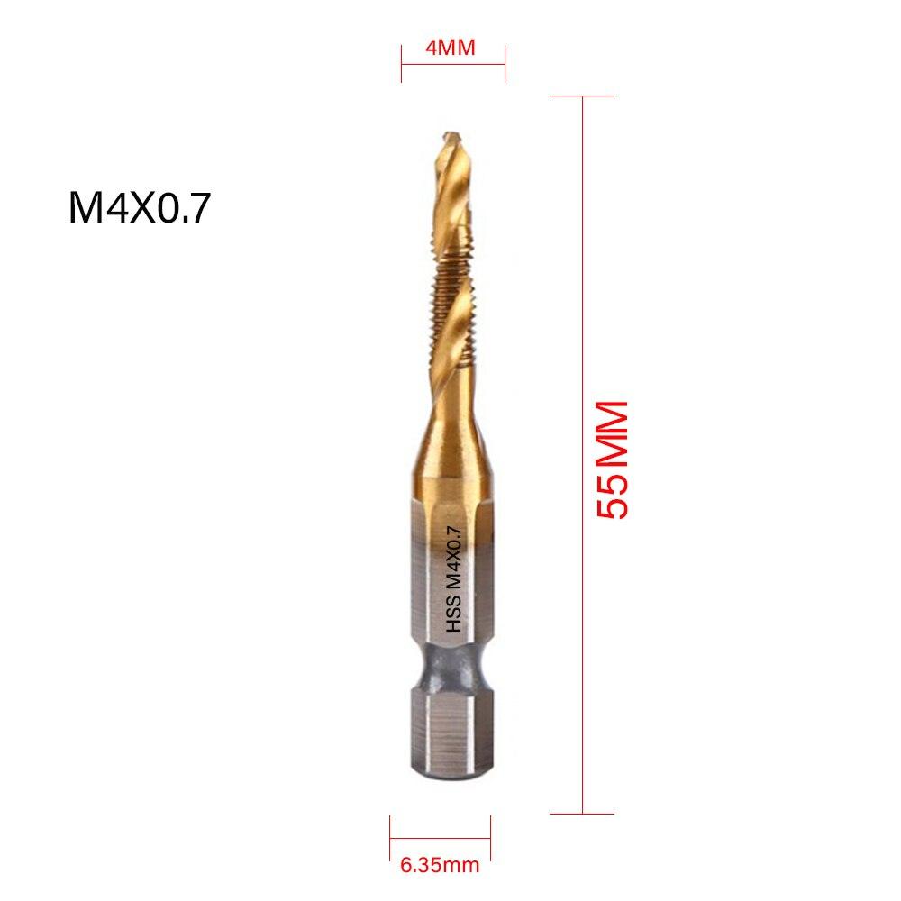 Lisslune | Precision Taps Set with Titanium Coating and Spiral Flute Design for Efficient Tapping and Chamfering