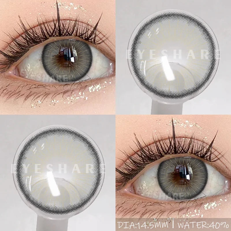 Rynx | 1Pair New Colored Contact Lenses for Eyes High-Quality Brown Lenses Green Contacts Fashion Cosmetic Gray Eye Contacts