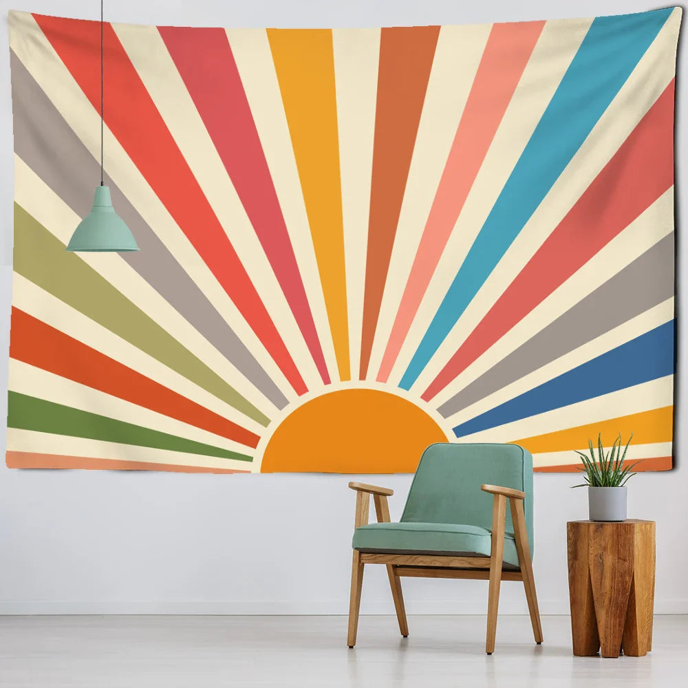 Lisslune | Retro Sunrise Tapestry
