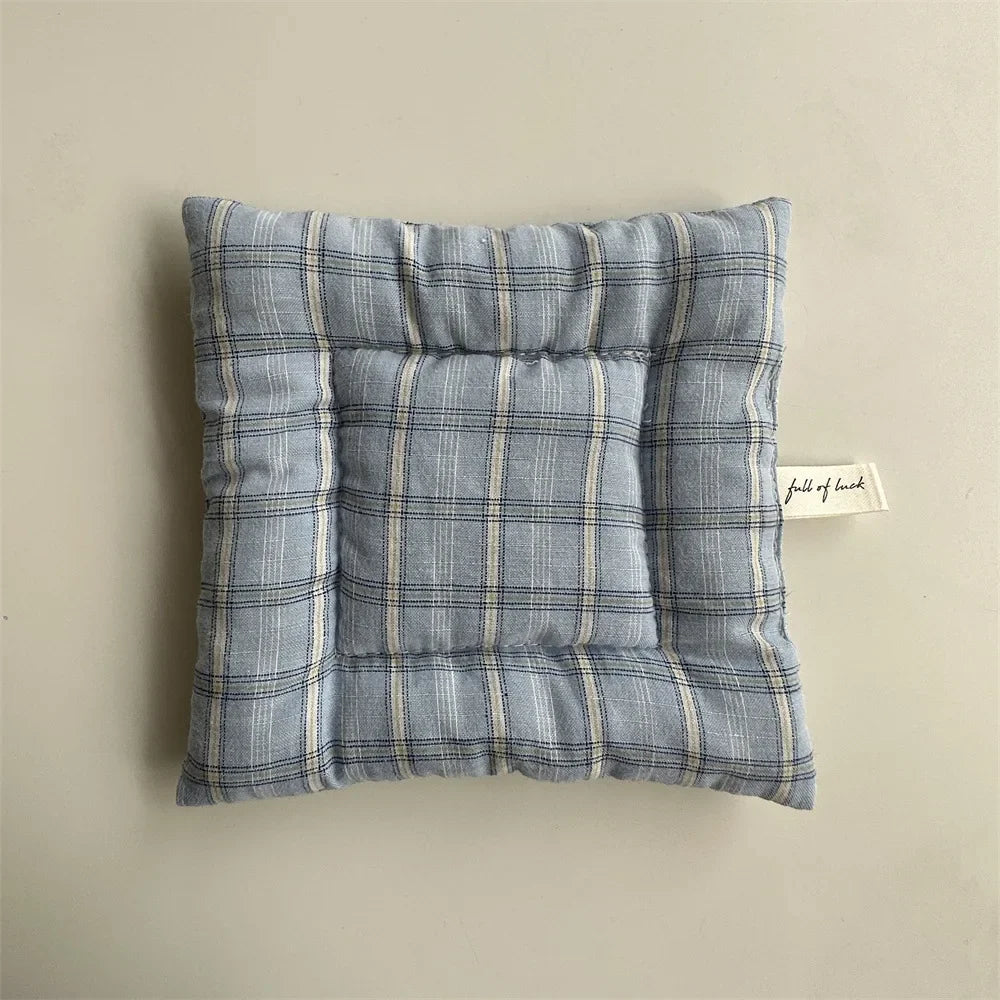 Rynx | Coffee cup placemat grid series multicolored cotton coaster fresh tablecloth heat insulating mat square insulating mat