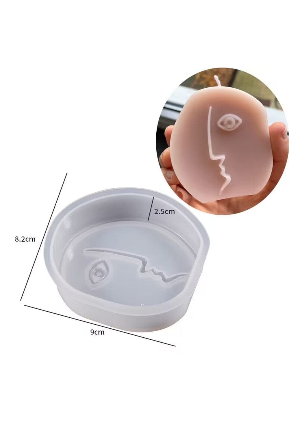 Lisslune | Face Shaped Candle Mold