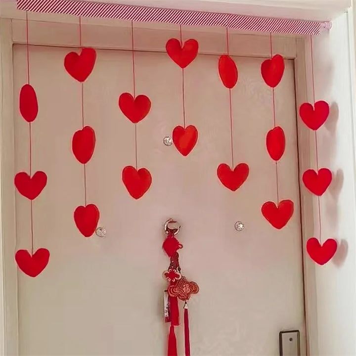Lisslune | Cute Hanging Pink Heart Doorway Decor