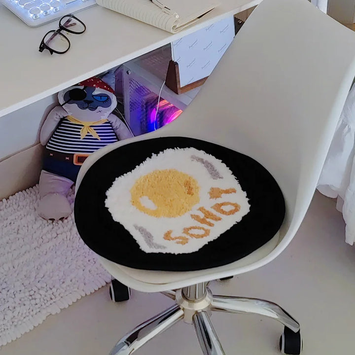 Rynx | Tufting Letters Cushion Mat Soft Round Square Apple Heart Chair Sofa Pad Home Space Office Warm Decor for Autumn Winter