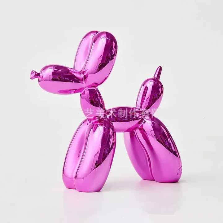 Lisslune | Nordic Balloon Dog Sculpture Resin Animal Ornament Art Sculptures and Figures Craft Home Decoration Room Desktop Accessories