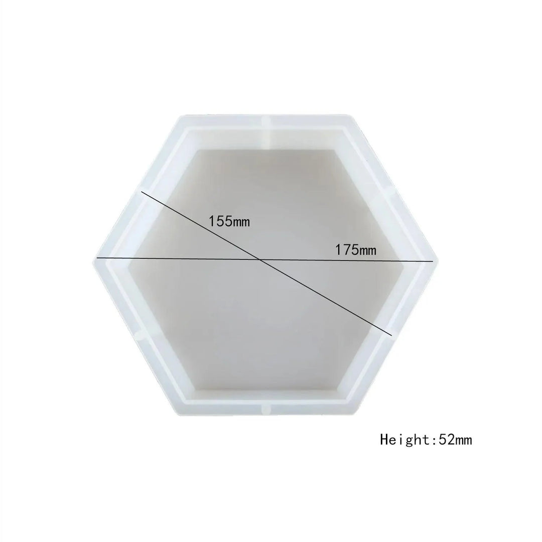 Lisslune | DIY Crystal Silicone Resin Molds – Large Cube, Heart, Round and Rectangular Geometry Molds for Resin Pouring