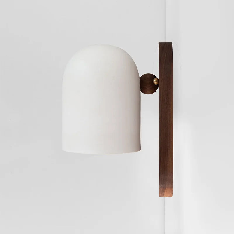 Lisslune | TimberSoul – Wabi-Sabi Walnut Wall Lamp for Natural Ambience