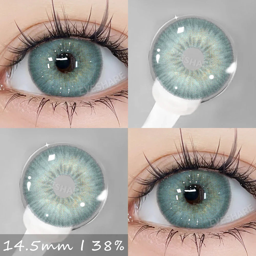 Rynx | 1 Pair Colorful Contact Lenses for Eyes Blue Contact Lenses Natural Gray Pupils Brown Lenses Green Lenses Contact Lenses