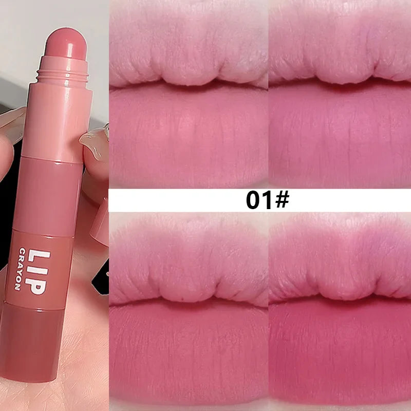 Rynx | Multicolored 4 In 1 Matte Lipstick Nude Pink Red Lipstick Long Long Waterproof Pencil Lipstick Pencil Lip Makeup Cosmetics