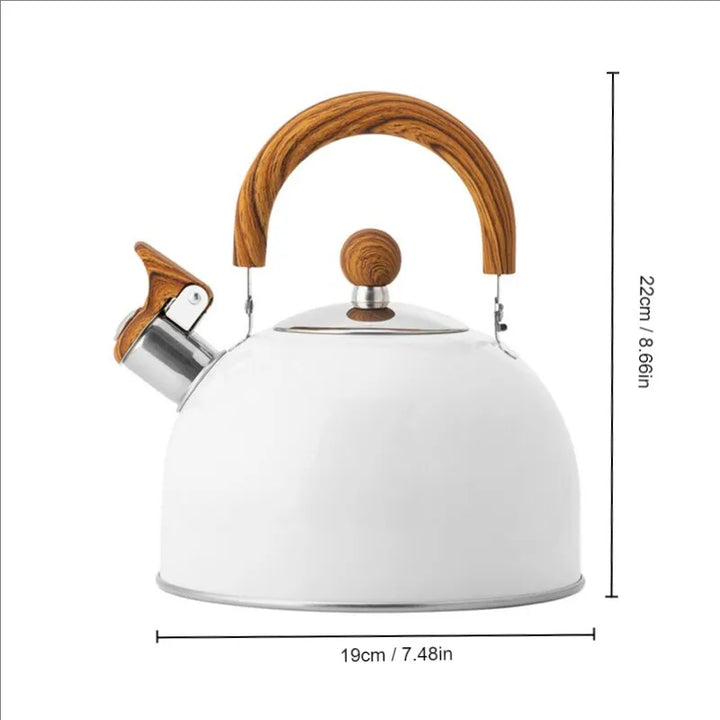 Lisslune | 1 piece 2.5/3 l liter kettle made of stainless steel, thickened kettle, gas induction stove, universal kettle, kettle